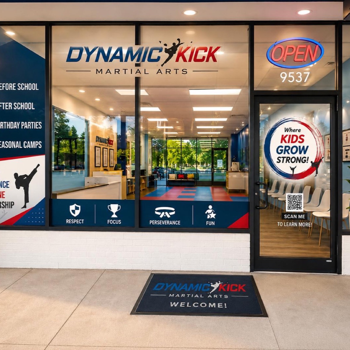 Dynamic Kick students training in Fairfax