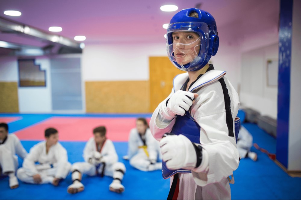 Teen Taekwondo training at Dynamic Kick